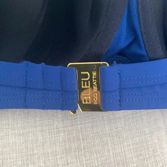 Bleu Rod Beattie Shirred Underwire Bikini Top Size 36D Bottom Size 6 - Picture 10 of 14